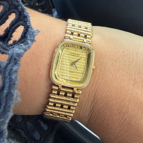 Raymond Weil Jewelry - Raymond Weil 18K Gold Tone Ladies Bracelet Watch
